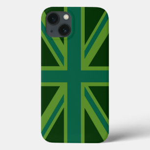 Lebhafter Aquamariner Union Jack Case-Mate iPhone Hülle