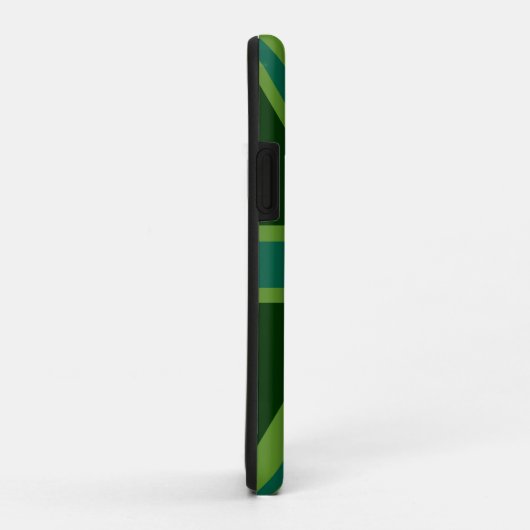 Lebhafter Aquamariner Union Jack Case-Mate iPhone Hülle (Hinten/Rechts)