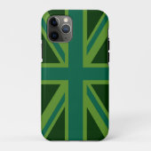 Lebhafter Aquamariner Union Jack Case-Mate iPhone Hülle (Rückseite)