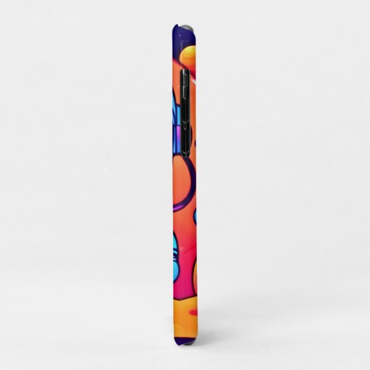 Lebhafter Astronaut in kosmischer Kunst Case-Mate iPhone Hülle (Hinten/Links)