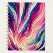 Lebhafter Aurora Borealis Planner Planer (Vorderseite)