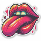 Lebhafter Ausdruck der Motivation Aufkleber (Vorderseite)