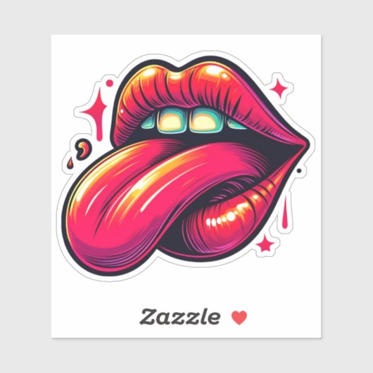 Lebhafter Ausdruck der Motivation Aufkleber (Blatt)