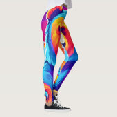 Lebhafter Bär im Schnee Leggings (Rechts)