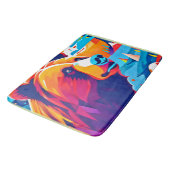 Lebhafter Bär, Moonlit-Szene Badematte (Schrägansicht)