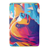 Lebhafter Bär, Moonlit-Szene Badematte (Vorderseite Vertikal)