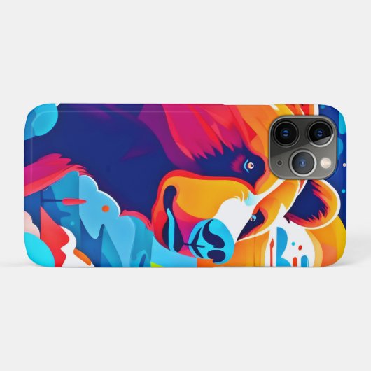 Lebhafter Bär, Moonlit-Szene Case-Mate iPhone Hülle (Rückseite (Horizontal))