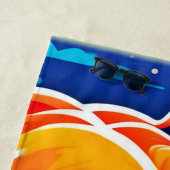 Lebhafter Bär, Moonlit-Szene Strandtuch (Beispiel)