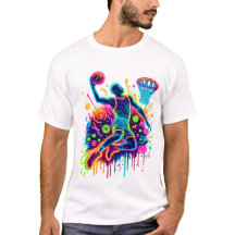 Lebhafter Basketball Slam Dunk