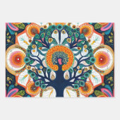 Lebhafter Baum der Sammlung des Lebens Geschenkpapier Set (Vorderseite 3)