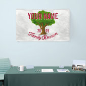 Lebhafter Baum-personalisiertes Banner (Messeveranstaltung)