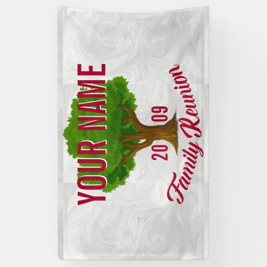 Lebhafter Baum-personalisiertes Banner (Vertikal)