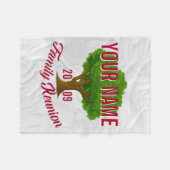 Lebhafter Baum-personalisiertes Fleecedecke (Vorderseite (Horizontal))
