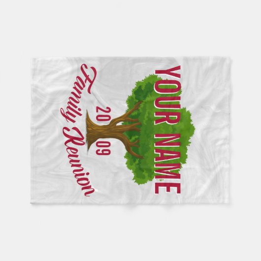 Lebhafter Baum-personalisiertes Fleecedecke (Vorderseite (Horizontal))