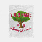 Lebhafter Baum-personalisiertes Fleecedecke (Vorderseite)