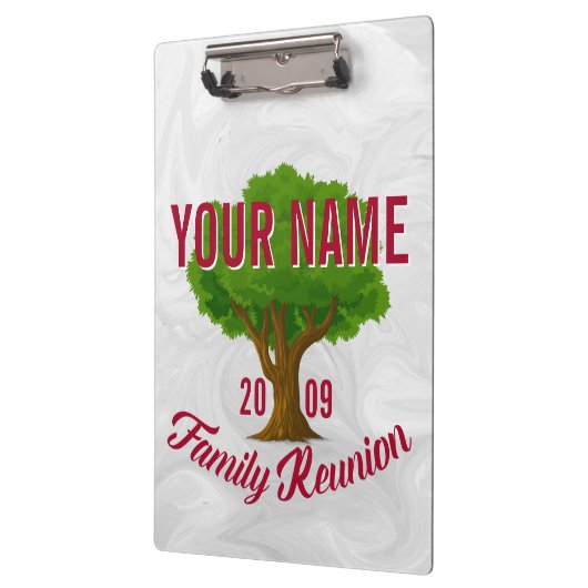 Lebhafter Baum-personalisiertes Klemmbrett (Links)