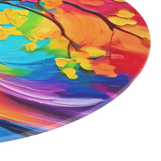 Lebhafter Baum Schneidebrett (Ecke)