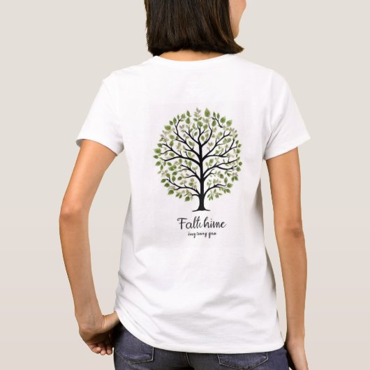 Lebhafter Baum T-Shirt (Rückseite)
