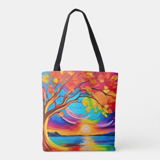 Lebhafter Baum Tasche (Rückseite)