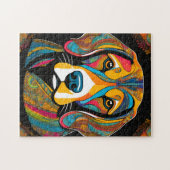 Lebhafter Beagle Puzzle (Horizontal)