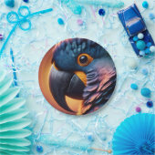 Lebhafter Blick: Makroporträt eines farbenfrohen P Pappteller (Party)