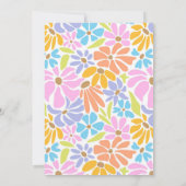 Lebhafter Blossom zum Geburtstag Einladung (Rückseite)