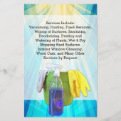 Lebhafter Blue Cleaning Maid Service Business Flye Flyer (Hinten)