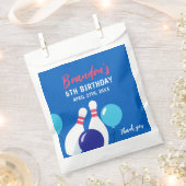 Lebhafter Blue und Red Bowling 6. Geburtstag Geschenktütchen (Ausgeschnitten)