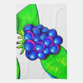 Lebhafter Blueberry Pop Art Geschirrtuch (Vertikal)