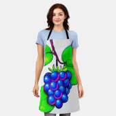 Lebhafter Blueberry Pop Art Schürze (Getragen)
