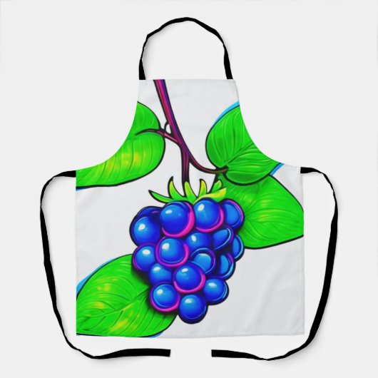Lebhafter Blueberry Pop Art Schürze (Vorderseite)