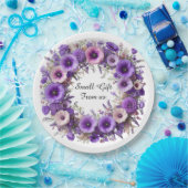 Lebhafter Blumenreath Pappteller (Party)
