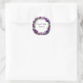 Lebhafter Blumenreath Runder Aufkleber (Tasche)