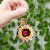 Lebhafter Blumenreath Schlüsselanhänger (Hand)