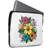 Lebhafter Blumenschlauch Laptopschutzhülle (Vorne Rechts)