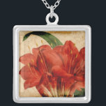 Lebhafter Blumenstrauß VIII Versilberte Kette<br><div class="desc">floral</div>