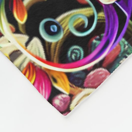 Lebhafter Blumenzuckerkult Fleecedecke (Ecke)