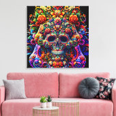 Lebhafter Blumenzuckerkult Leinwanddruck (Insitu (Wohnzimmer))