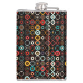 Lebhafter Boho Retro Flask Flachmann (Rückseite)