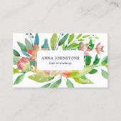 Lebhafter botanischer QR-Code | Ernennung Visitenkarte (Vorderseite)