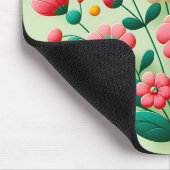 Lebhafter Bouquet mit 3D-Blume Mousepad (Ecke)