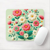 Lebhafter Bouquet mit 3D-Blume Mousepad (Mit Mouse)