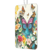 Lebhafter Butterfly Garden | Inspiriertes Federdes Autolufterfrischer (Links)