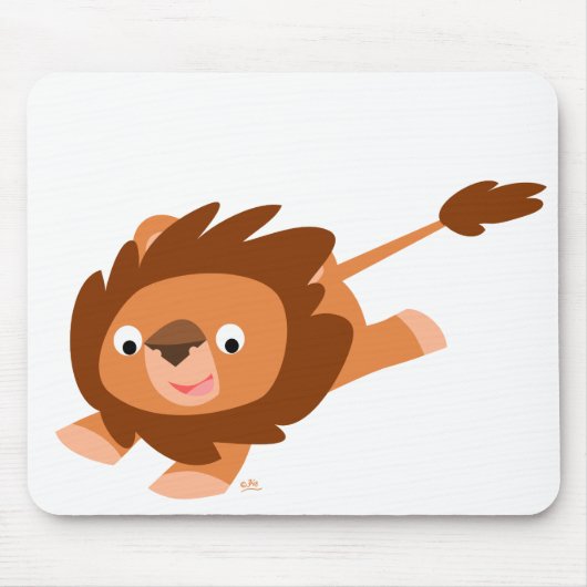 Lebhafter Cartoon Lion mousepad (Vorne)