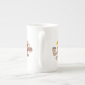 Lebhafter Cartoon Pinto Horse Bone China Tasse (Rückseite)