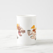 Lebhafter Cartoon Pinto Horse Bone China Tasse (Vorderseite)
