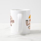 Lebhafter Cartoon Pinto Horse Jumbo Tasse (Rückseite)