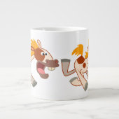 Lebhafter Cartoon Pinto Horse Jumbo Tasse (Vorderseite)