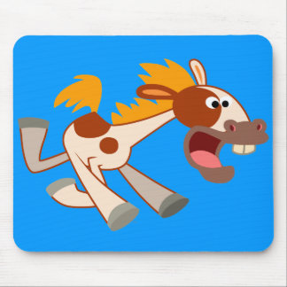 Lebhafter Cartoon Pinto Horse Mousepad
