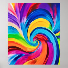 Lebhafter Chromatiktanz Poster